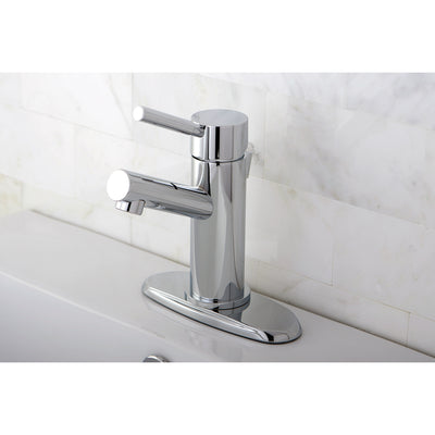 Elements of Design ES8421DL Single-Handle Bathroom Faucet with Brass Pop-Up, Polished Chrome