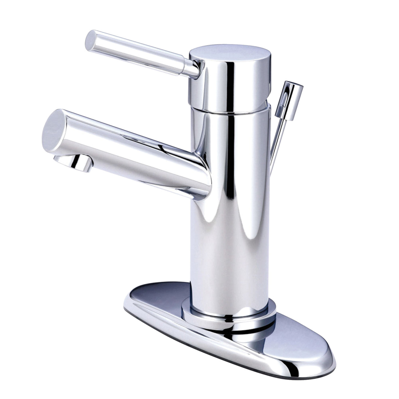 Elements of Design ES8421DL Single-Handle Bathroom Faucet with Brass Pop-Up, Polished Chrome