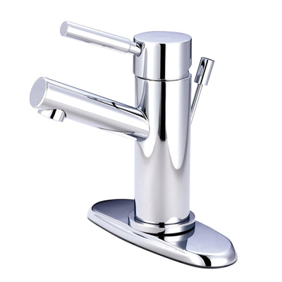 Elements of Design ES8421DL Single-Handle Bathroom Faucet with Brass Pop-Up, Polished Chrome