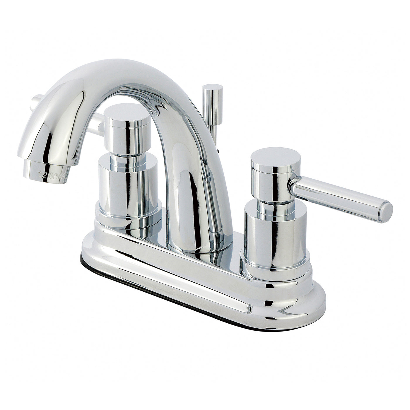 Elements of Design ES8611DL 4-Inch Centerset Bathroom Faucet with Brass Pop-Up, Polished Chrome