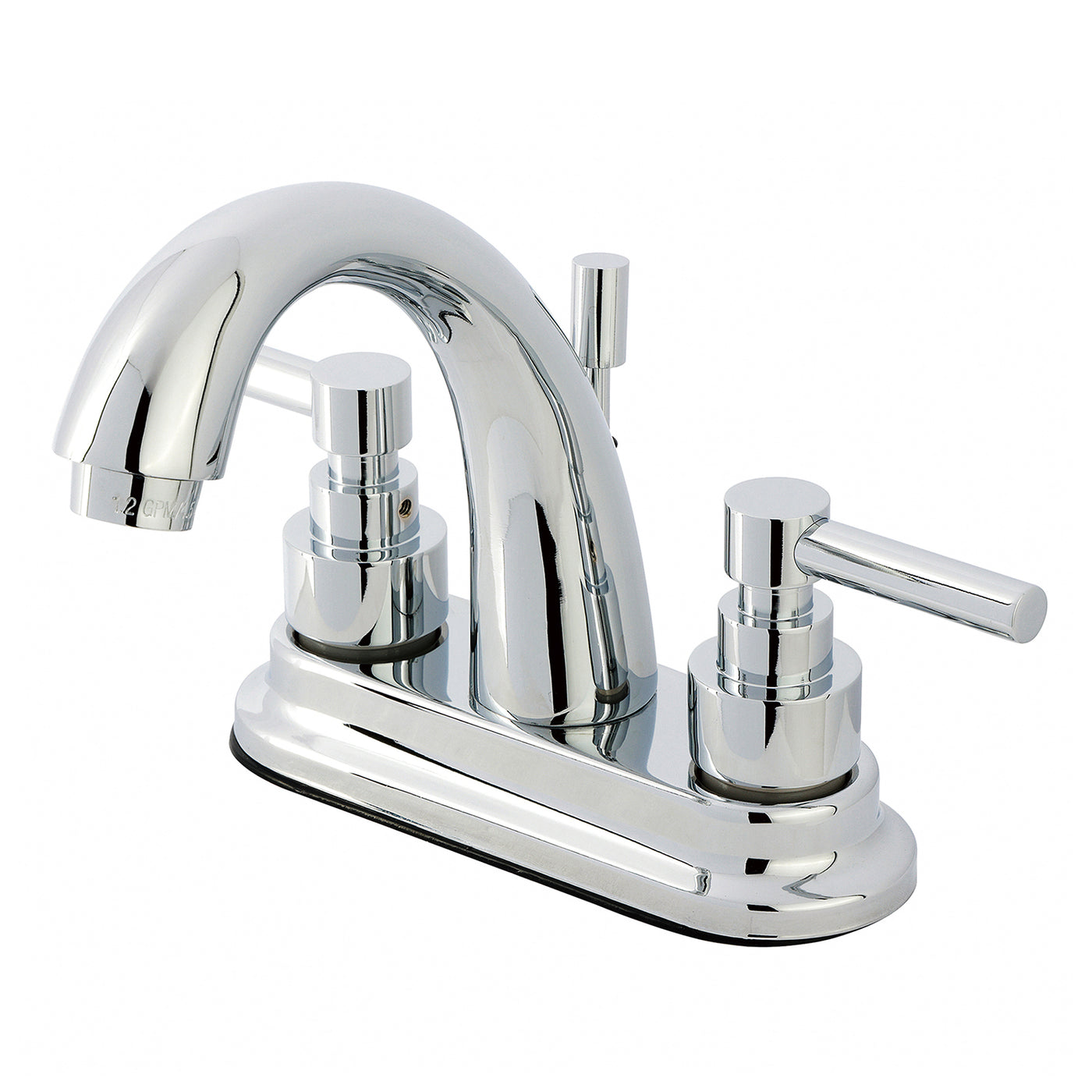 Elements of Design ES8611EL 4-Inch Centerset Bathroom Faucet with Brass Pop-Up, Polished Chrome