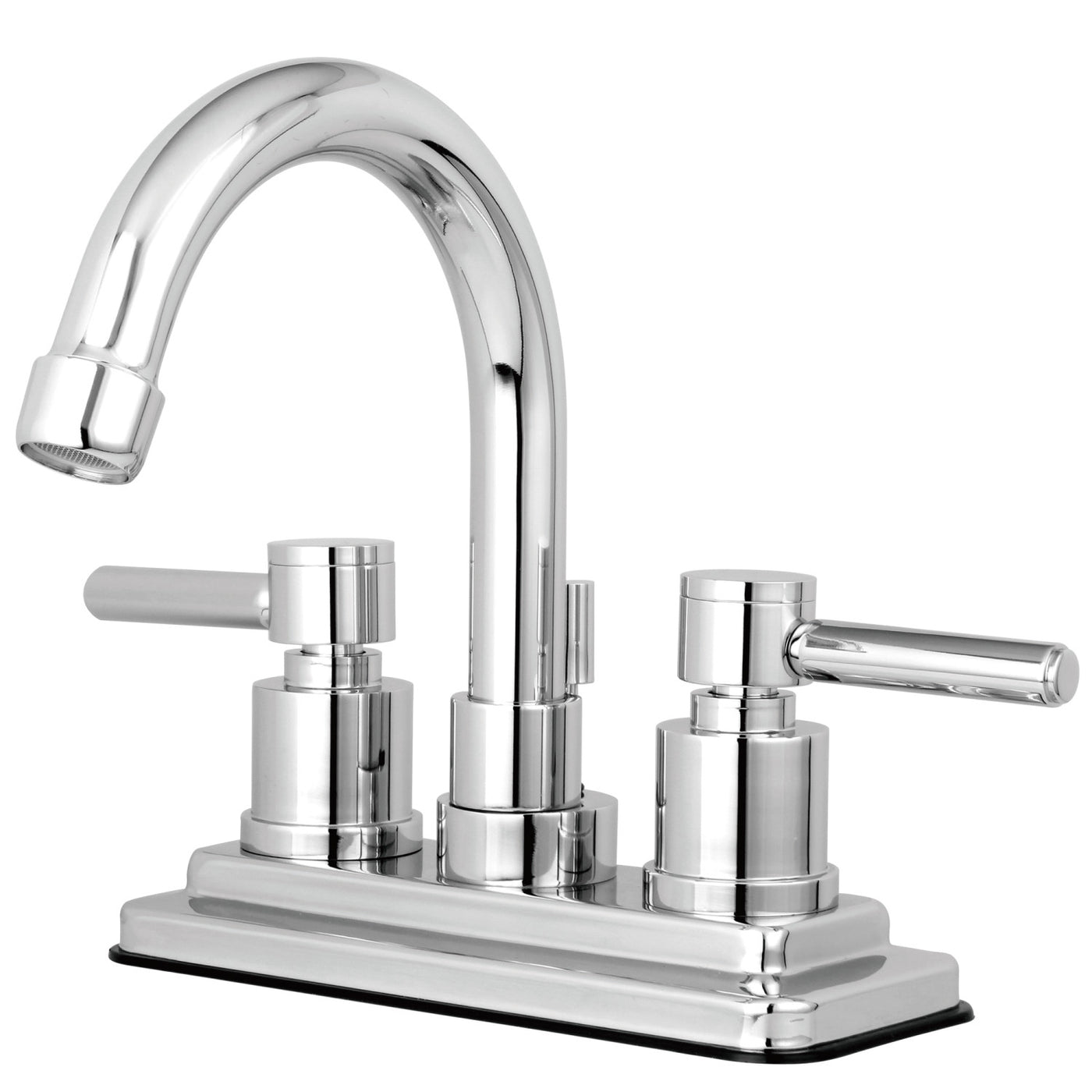 Elements of Design ES8661DL 4-Inch Centerset Bathroom Faucet with Brass Pop-Up, Polished Chrome