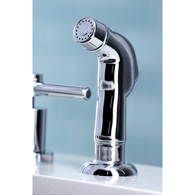 Elements of Design ES8721DL Widespread Kitchen Faucet with Plastic Sprayer, Polished Chrome