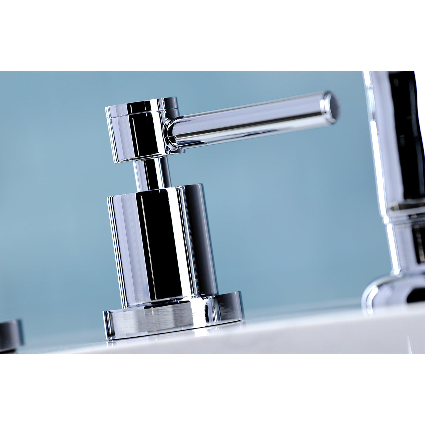 Elements of Design ES8721DL Widespread Kitchen Faucet with Plastic Sprayer, Polished Chrome