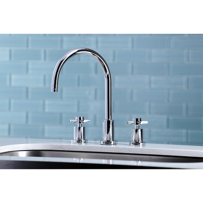 Elements of Design ES8721DXLS Widespread Kitchen Faucet, Polished Chrome