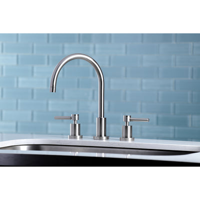 Elements of Design ES8728DLLS Widespread Kitchen Faucet, Brushed Nickel