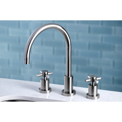 Elements of Design ES8728DXLS Widespread Kitchen Faucet, Brushed Nickel