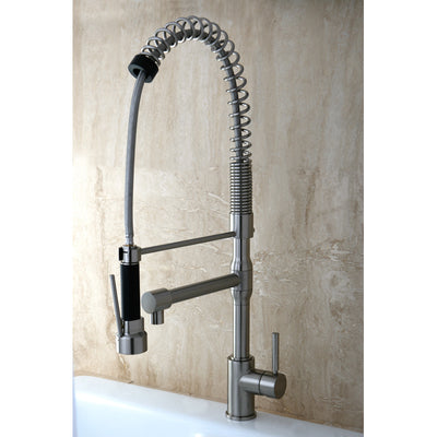 Elements of Design ES8978DL Single-Handle Pre-Rinse Kitchen Faucet, Brushed Nickel
