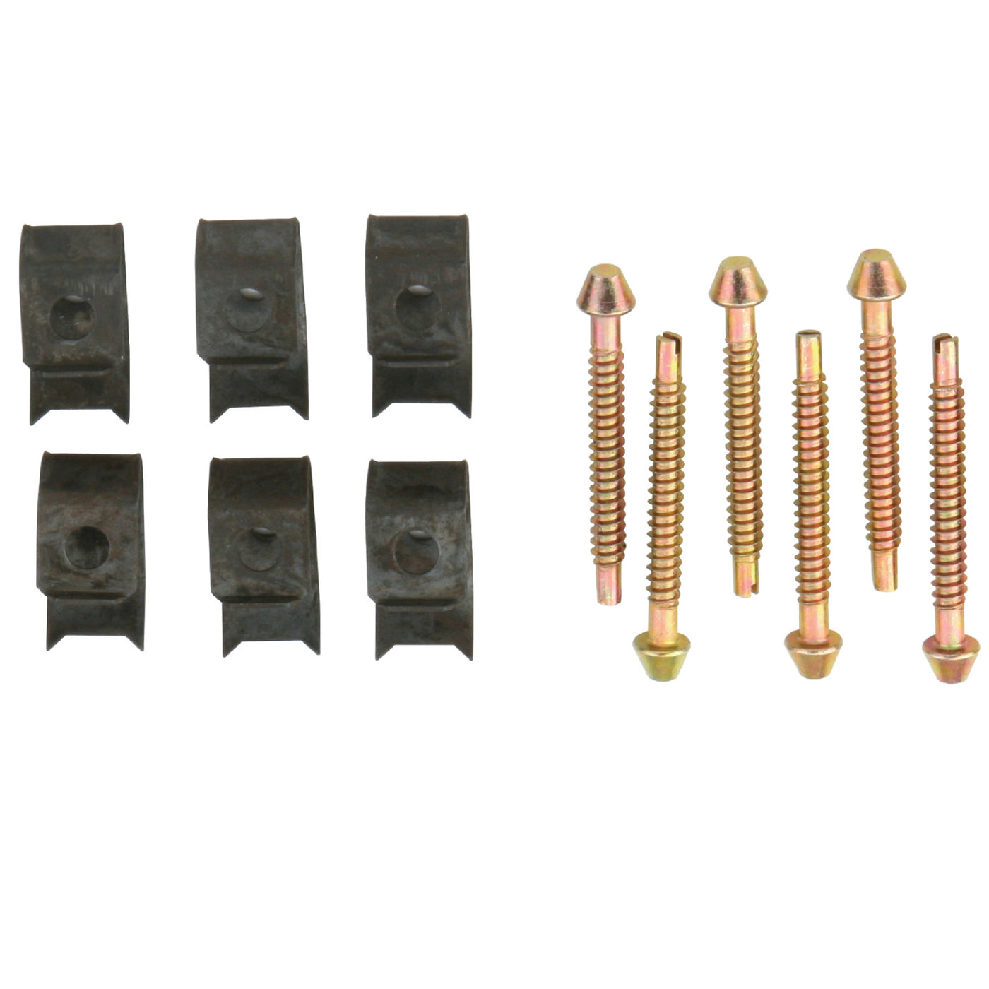Elements of Design ESHDWR6 Surface Mount Clip 6 Clips Pack, Raw