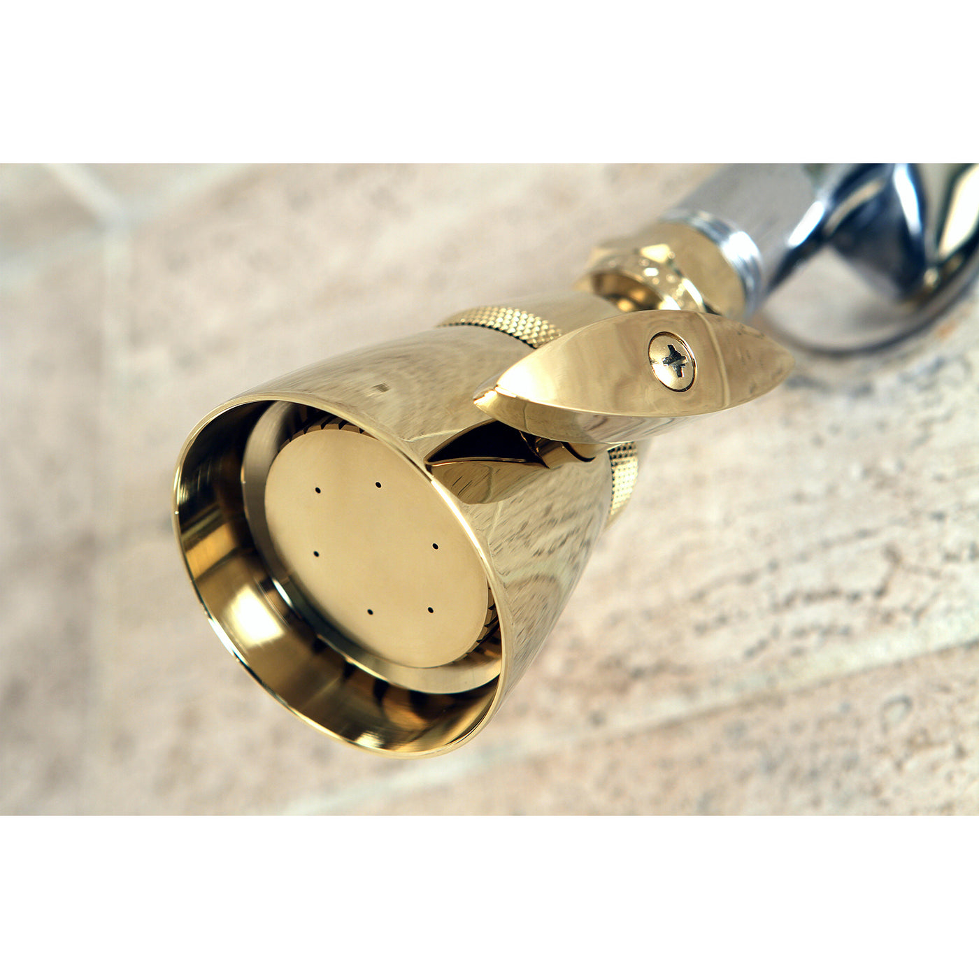Elements of Design DK132A2 2-1/4-Inch Adjustable Shower Head, Polished Brass