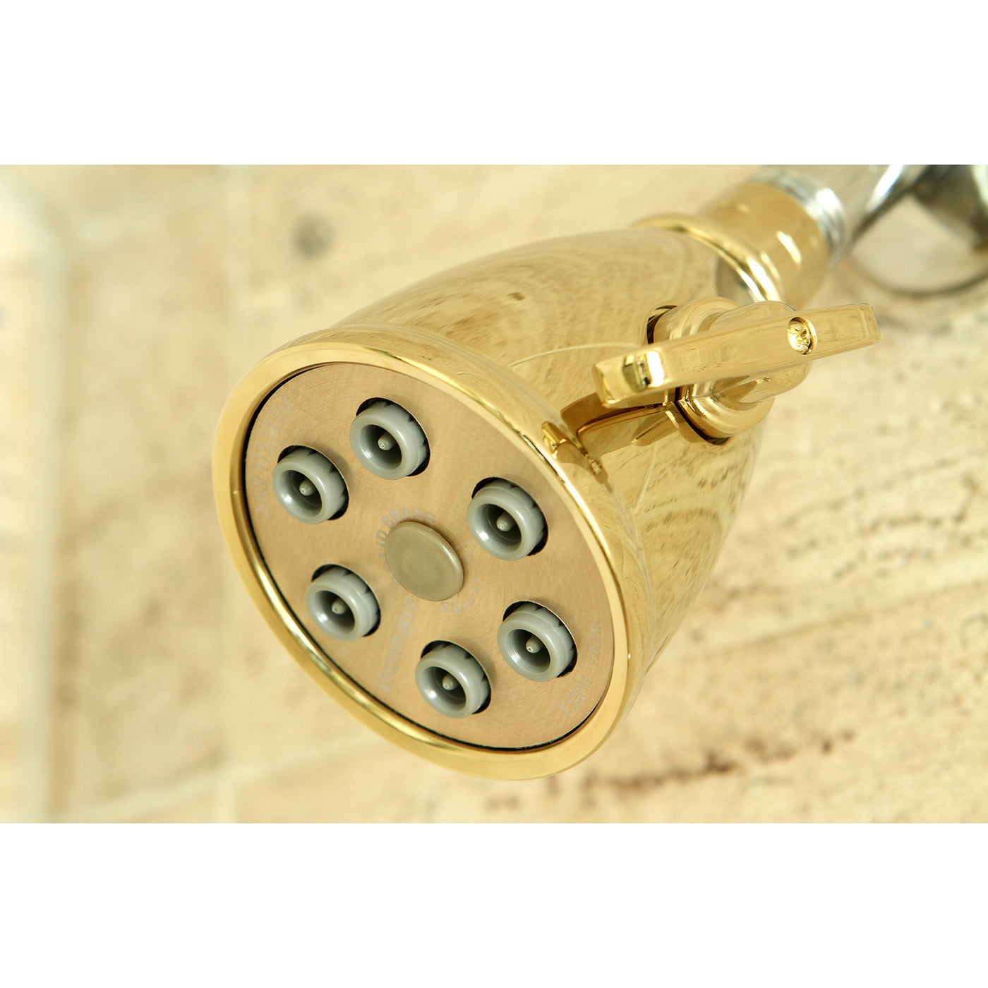 Elements of Design DK1382 Adjustable Jet Spray Shower Head, Polished Brass