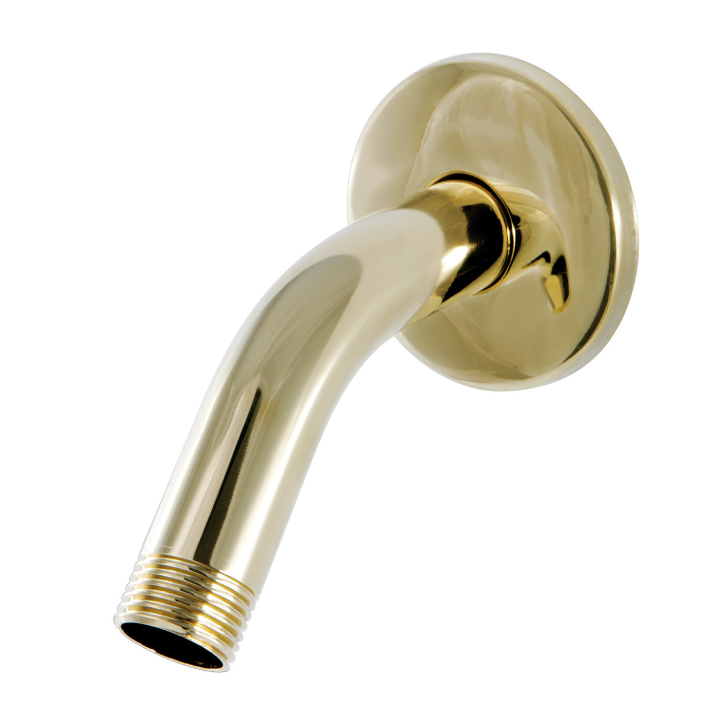Elements of Design DK150K2 6-Inch Shower Arm with Flange, Polished Brass
