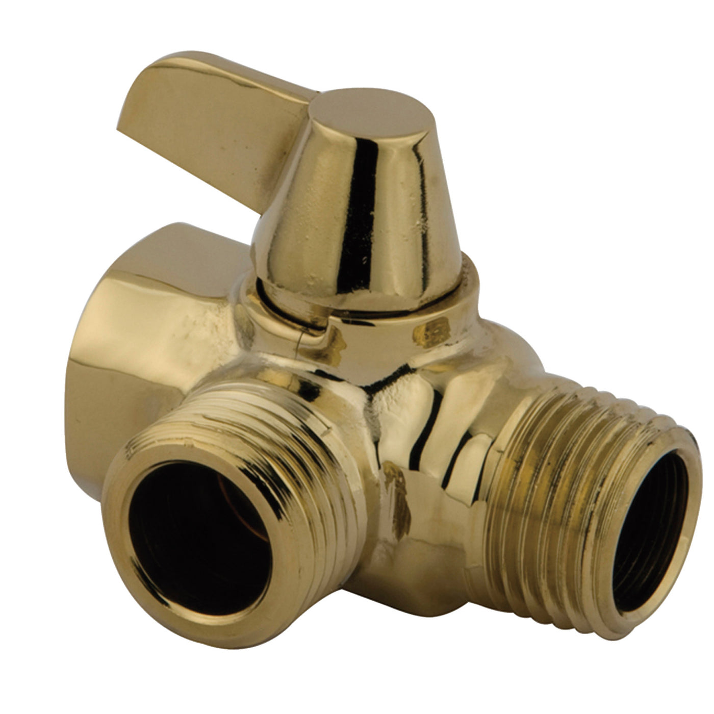 Elements of Design DK160A2 Wall Mount Shower Arm Diverter, Polished Brass