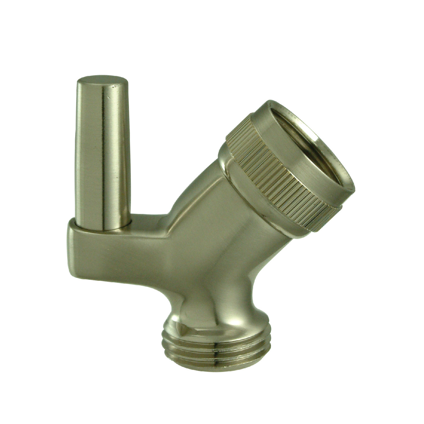 Elements of Design DK179A8 Hand Shower Pin Wall Hook with Hose Outlet, Brushed Nickel