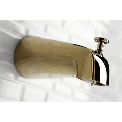 Elements of Design DK188A2 5-1/4 Inch Zinc Tub Spout with Diverter, Polished Brass