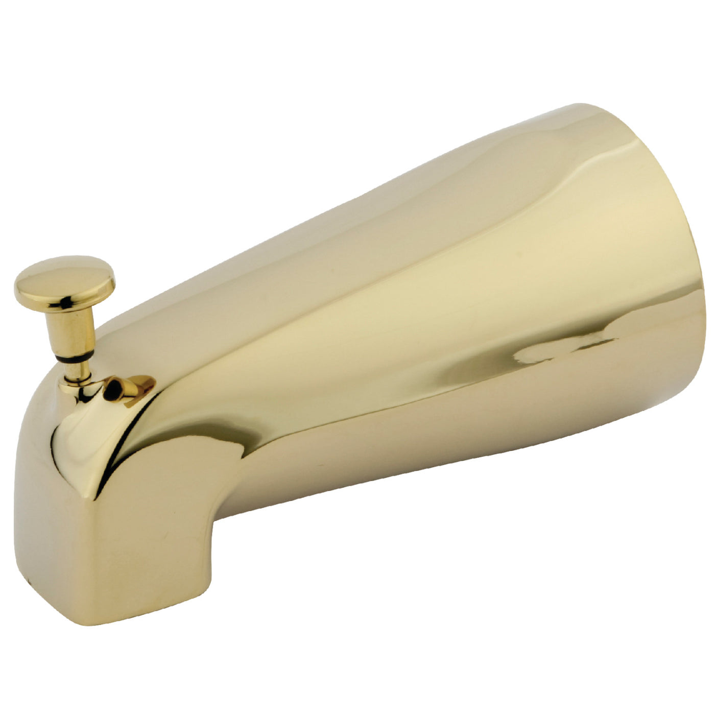 Elements of Design DK188A2 5-1/4 Inch Zinc Tub Spout with Diverter, Polished Brass