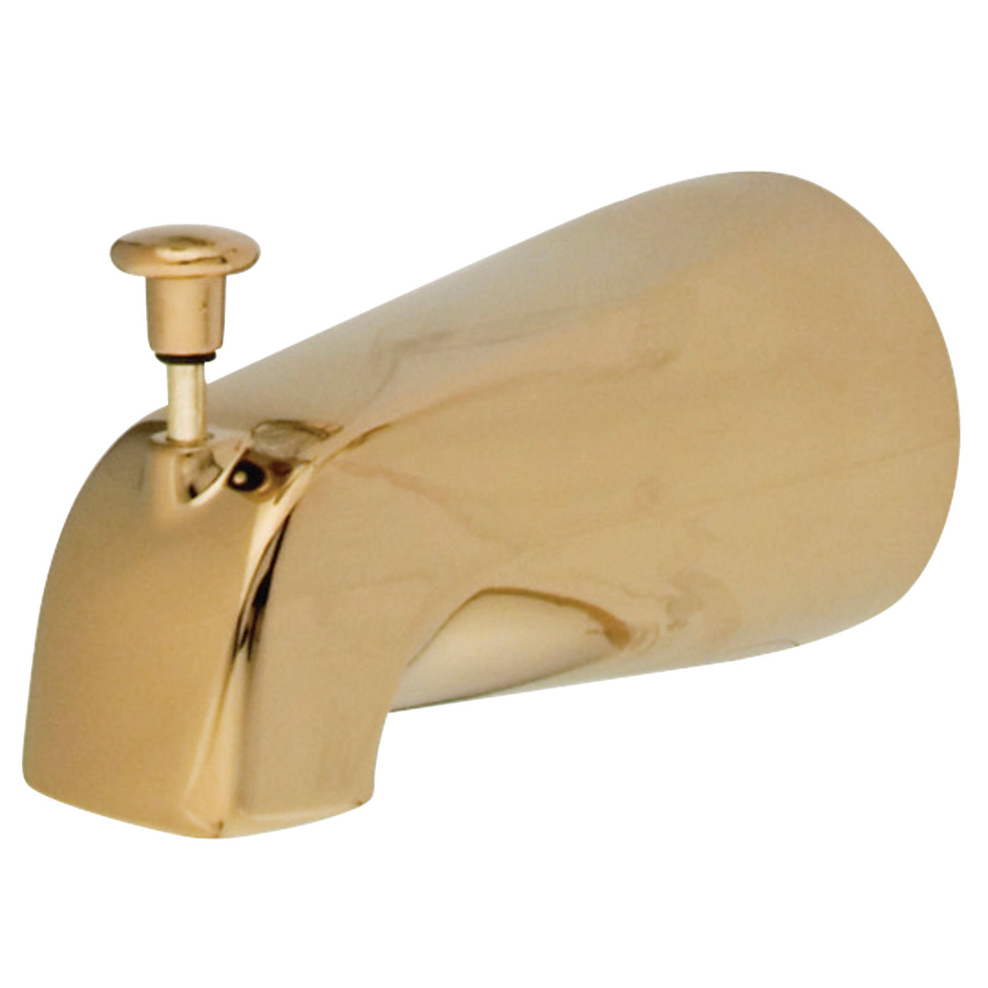 Elements of Design DK189A2 5-1/4 Inch Zinc Tub Spout with Diverter, Polished Brass