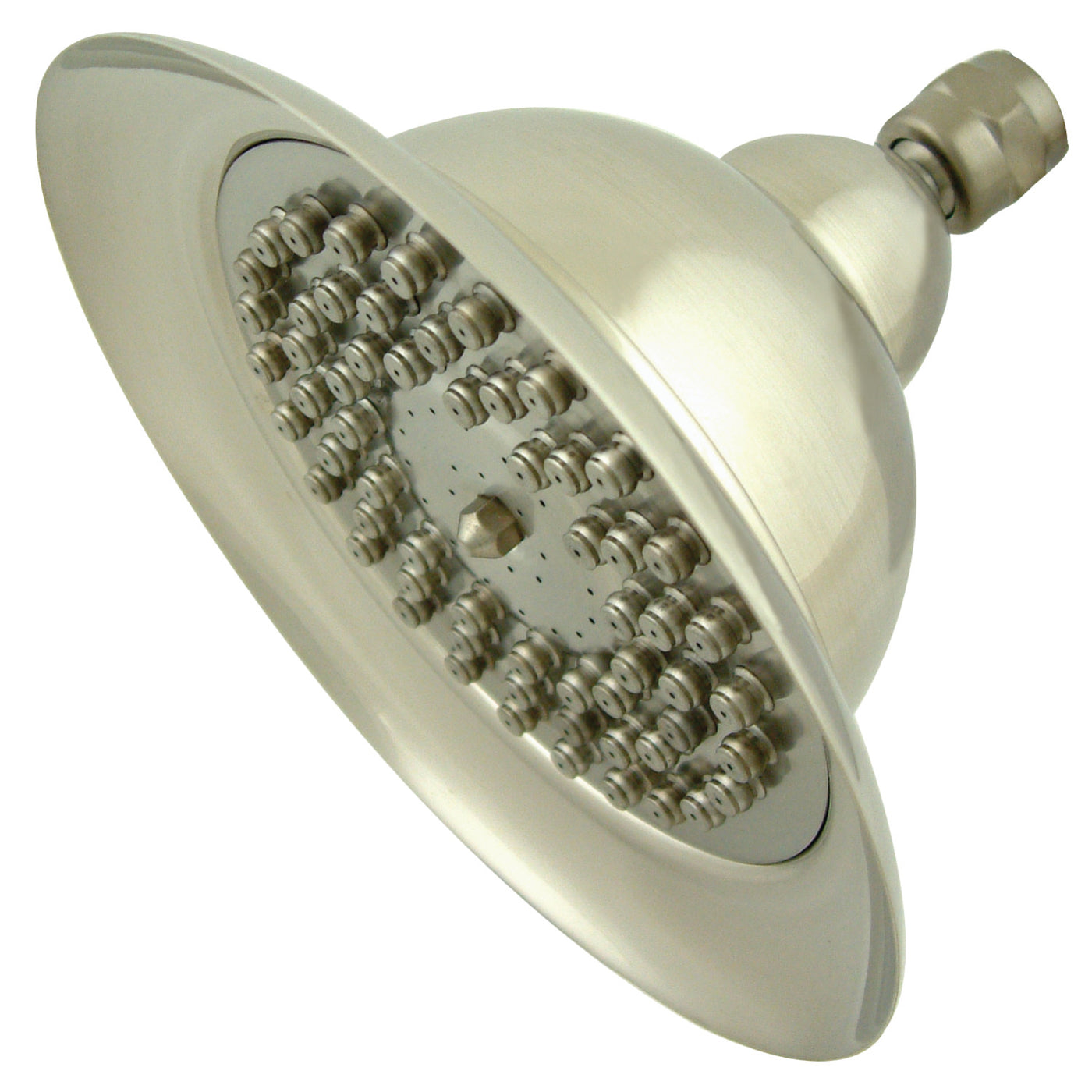 Elements of Design DK306C8 6-Inch Bell-Shaped Brass Shower Head, Brushed Nickel