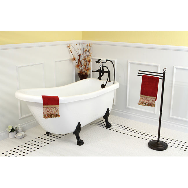 Elements of Design DS2025 Freestanding Towel Rack, Oil Rubbed Bronze