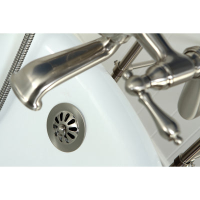 Elements of Design DS2088 Clawfoot Tub Drain, Brushed Nickel