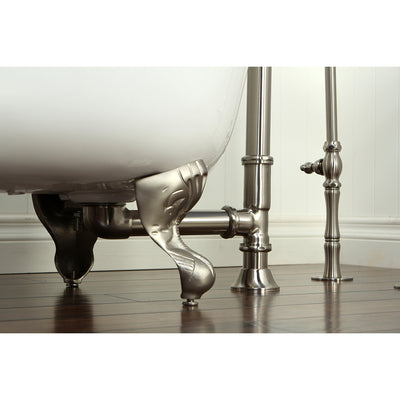 Elements of Design DS2088 Clawfoot Tub Drain, Brushed Nickel