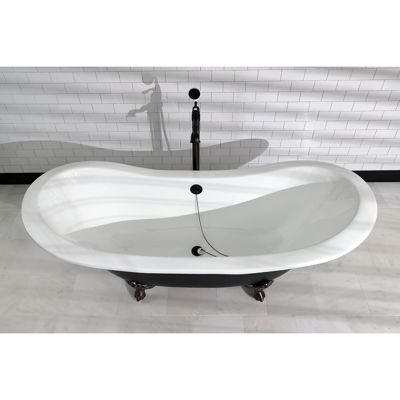 Elements of Design DS2095 Clawfoot Bathtub Waste and Overflow Drain, Oil Rubbed Bronze