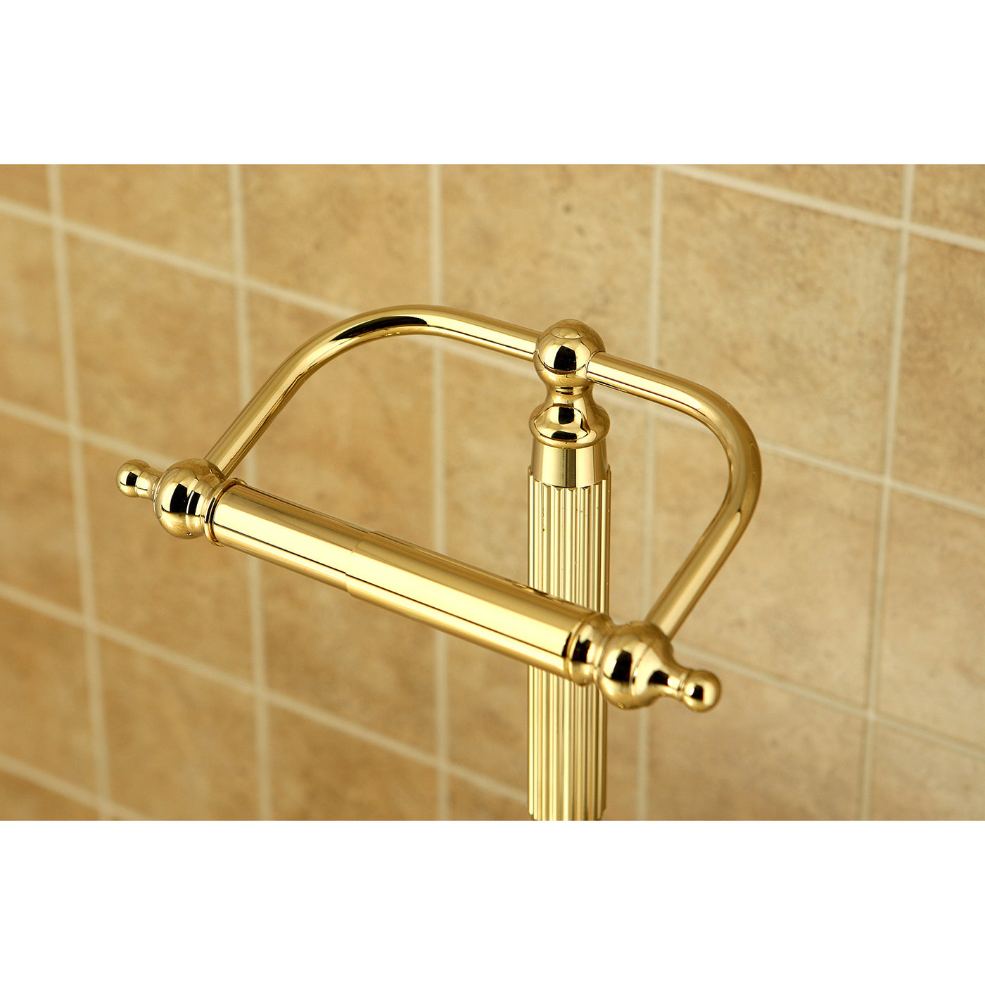 Elements of Design DS2102 Freestanding Toilet Paper Holder, Polished Brass