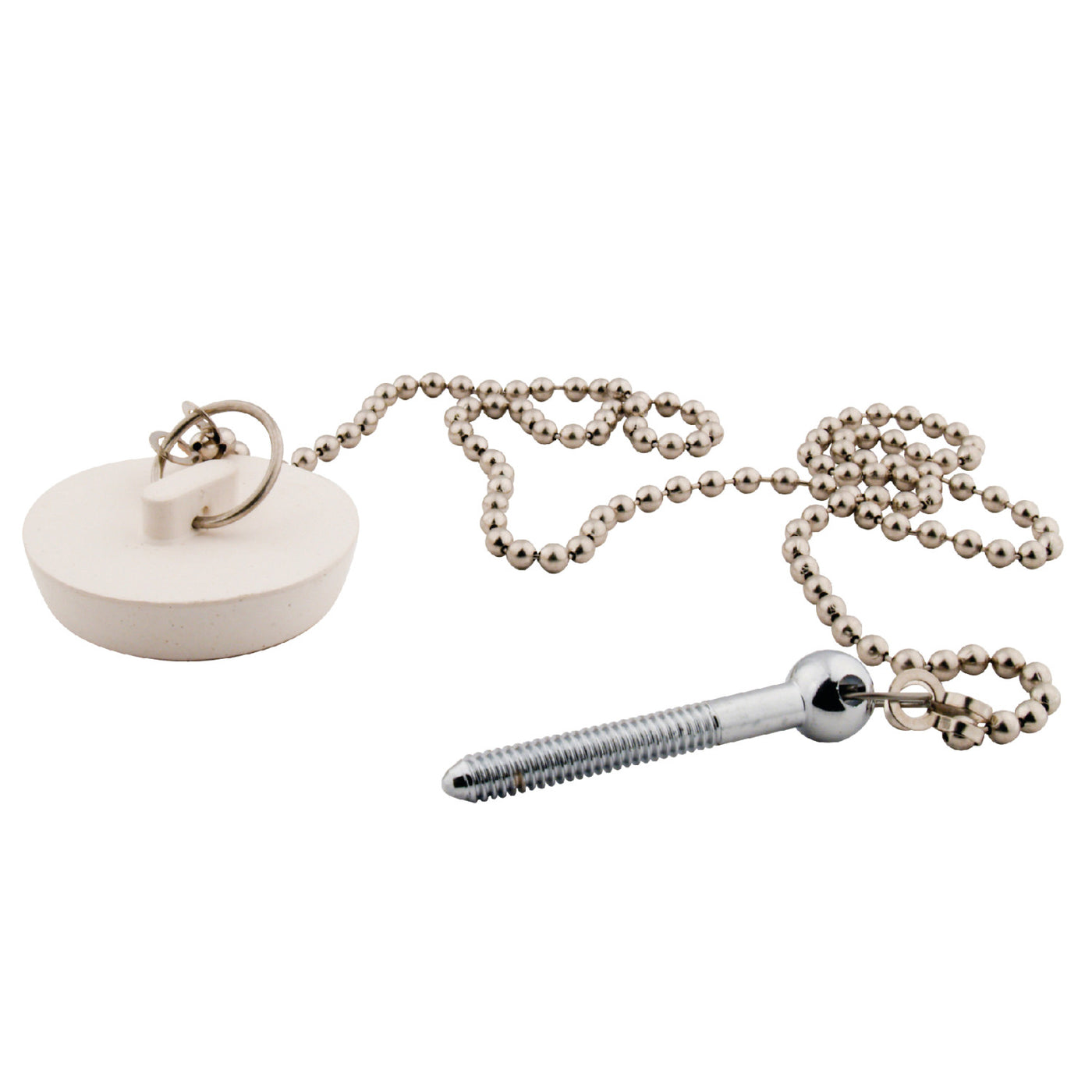 Elements of Design DS2111 Tub Drain Stopper with Chain for CC2091, Polished Chrome