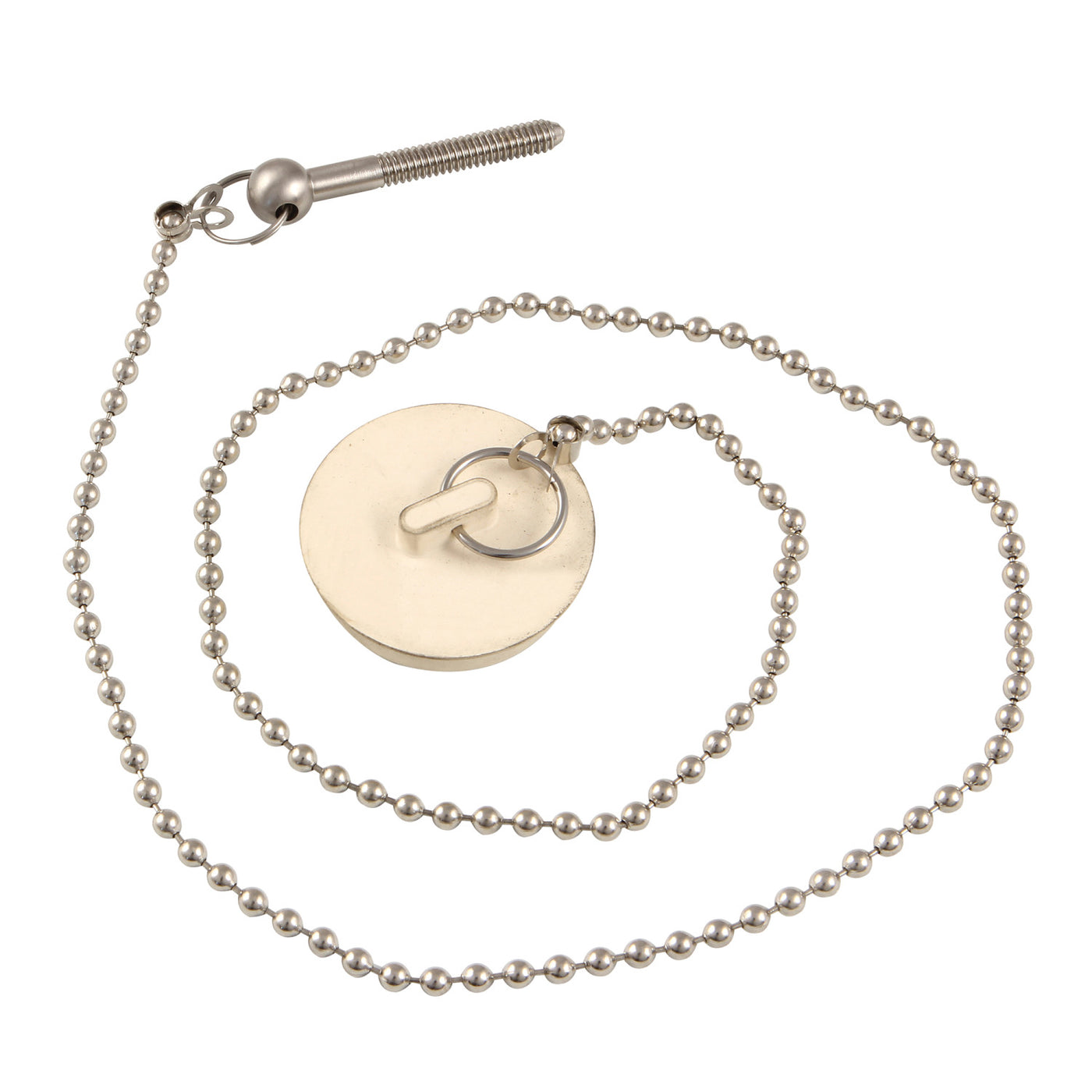 Elements of Design DS2118 Tub Drain Stopper with Chain for CC2098, Brushed Nickel