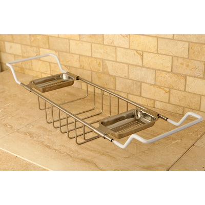 Elements of Design DS2158 Bathtub Caddy Tray, Brushed Nickel