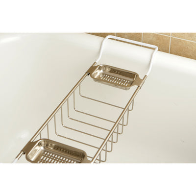 Elements of Design DS2158 Bathtub Caddy Tray, Brushed Nickel