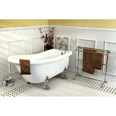 Elements of Design DS2291 30-Inch Freestanding Towel Rack, Polished Chrome