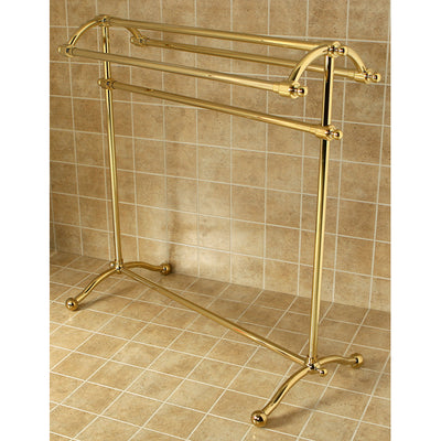 Elements of Design DS2292 30-Inch Freestanding Towel Rack, Polished Brass