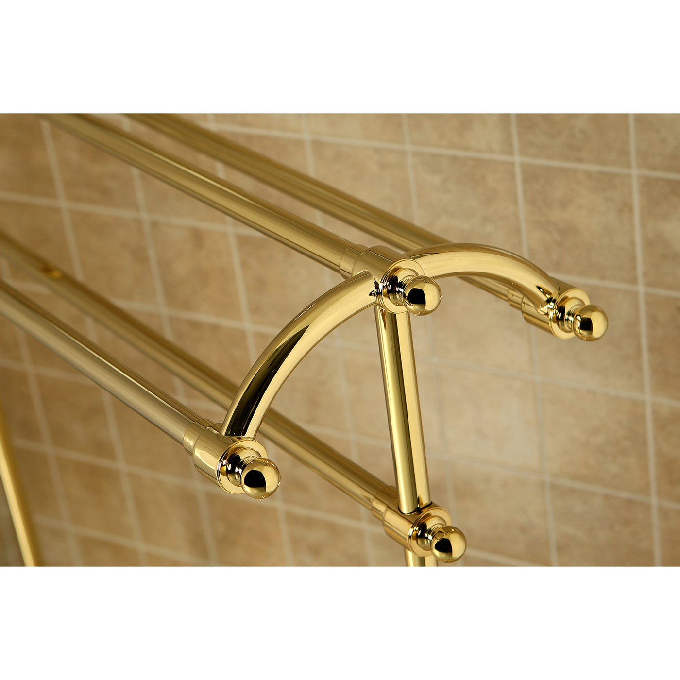 Elements of Design DS2292 30-Inch Freestanding Towel Rack, Polished Brass