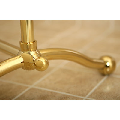Elements of Design DS2292 30-Inch Freestanding Towel Rack, Polished Brass