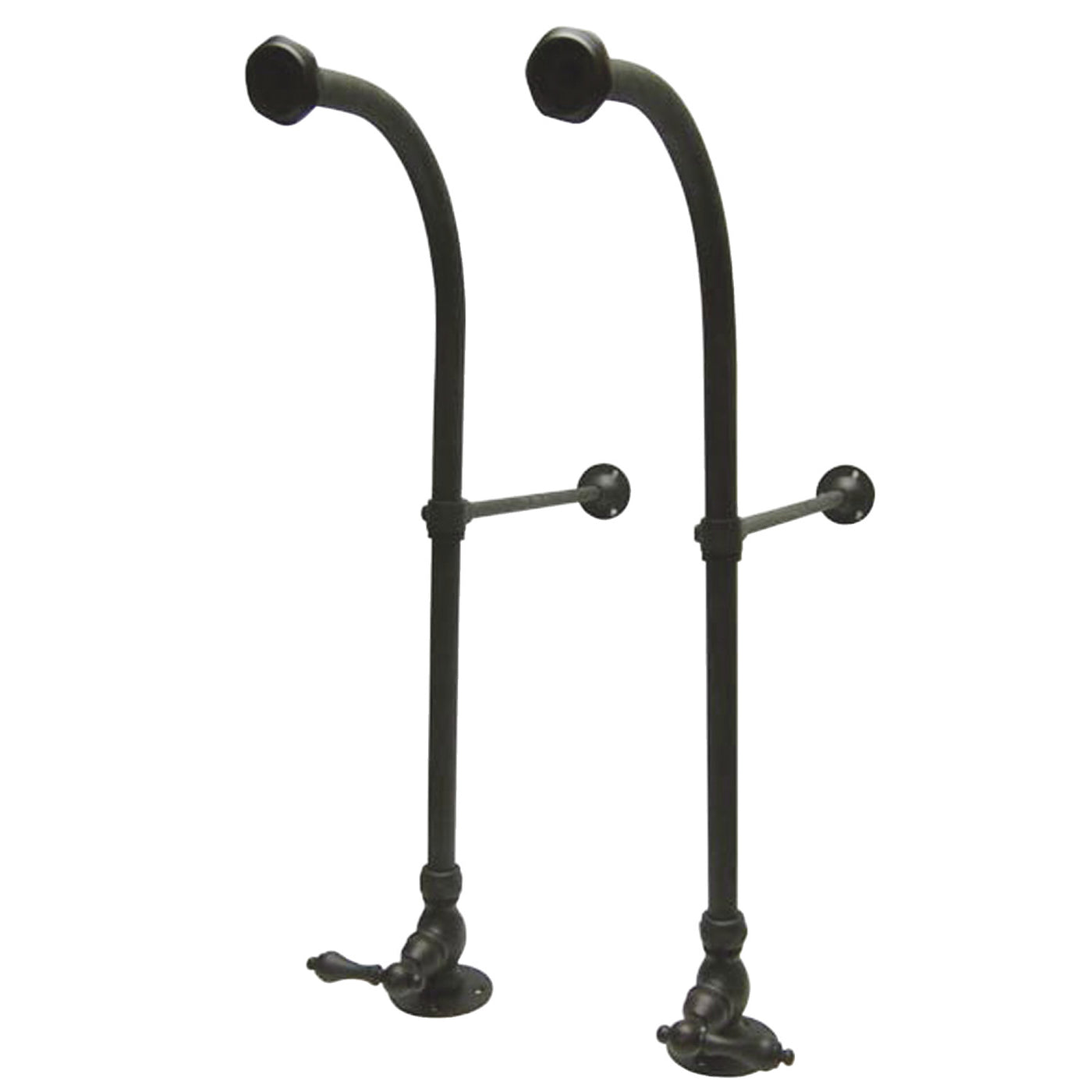 Elements of Design DS455ML Rigid Freestanding Tub Supplies with Stops, Oil Rubbed Bronze