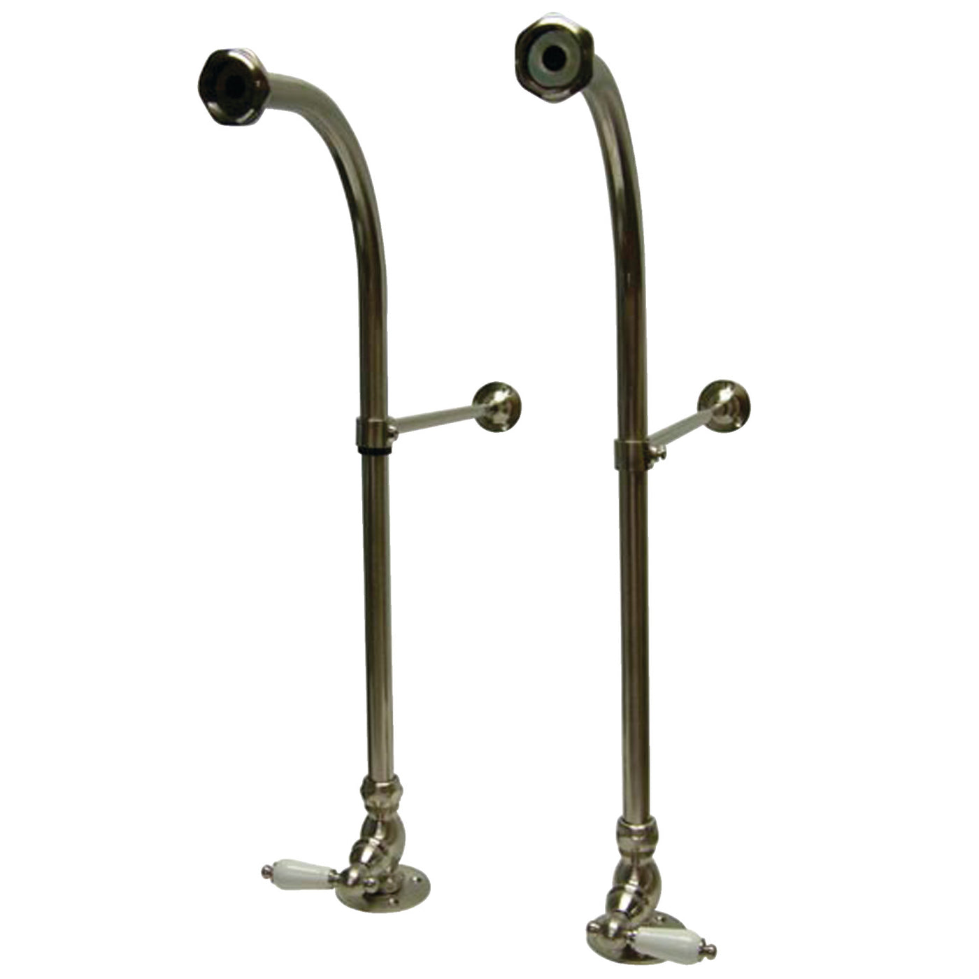 Elements of Design DS458PL Rigid Freestand Supplies with Stops, Brushed Nickel