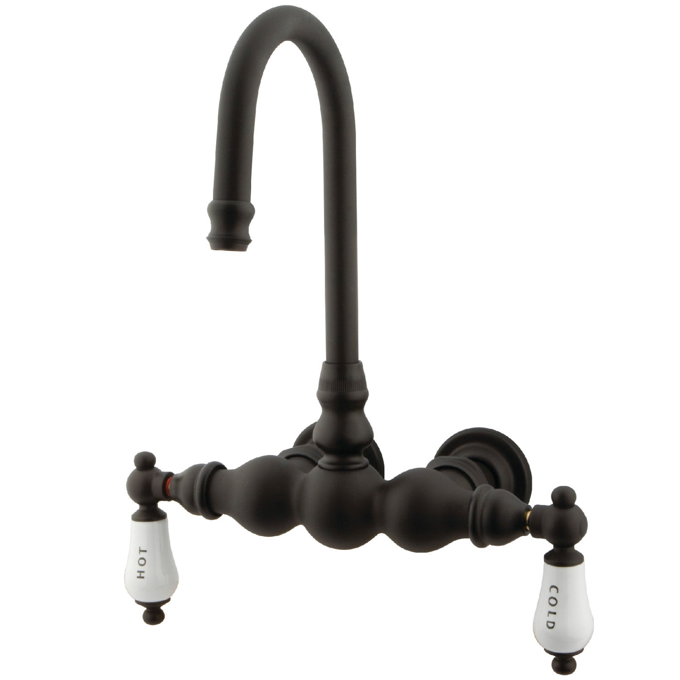 Elements of Design DT0015CL 3-3/8-Inch Wall Mount Tub Faucet, Oil Rubbed Bronze