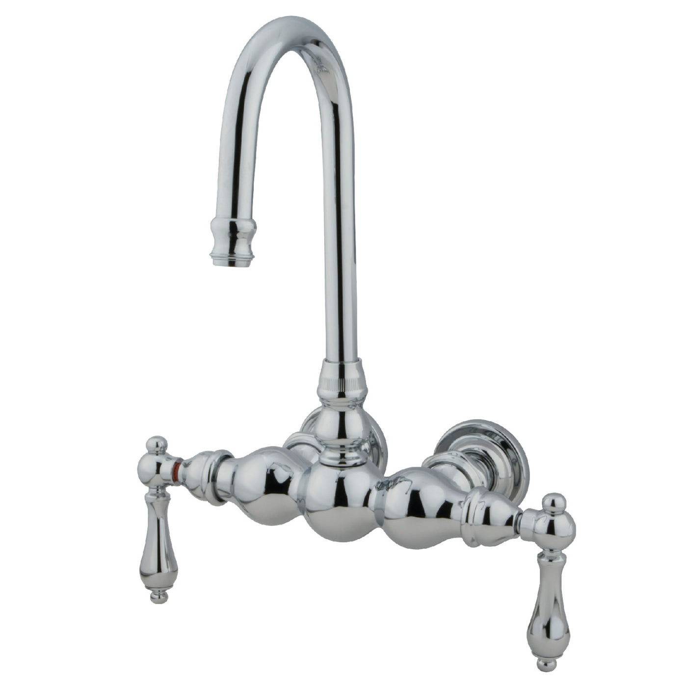 Elements of Design DT0021AL 3-3/8-Inch Wall Mount Tub Faucet, Polished Chrome