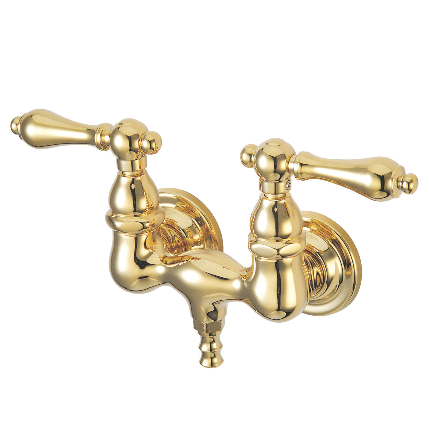 Elements of Design DT0312AL 3-3/8-Inch Wall Mount Tub Faucet, Polished Brass