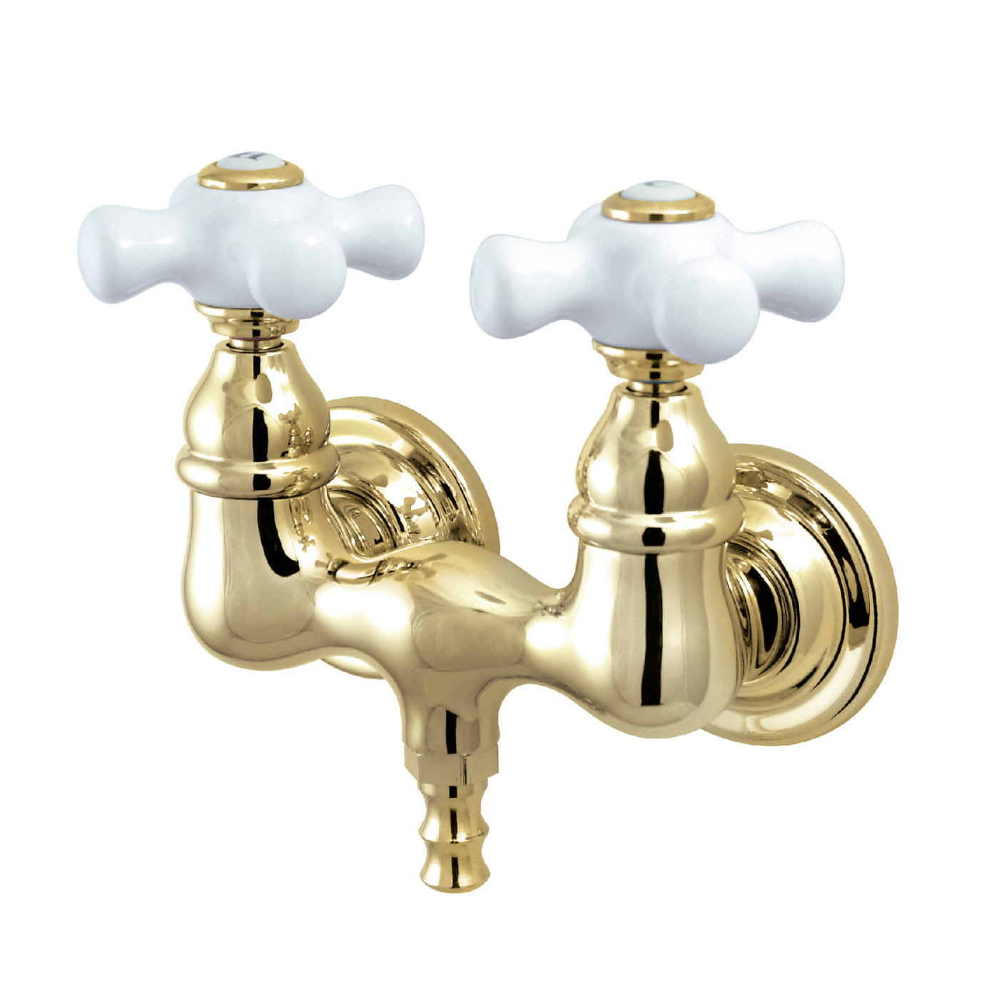 Elements of Design DT0312PX 3-3/8-Inch Wall Mount Tub Faucet, Polished Brass