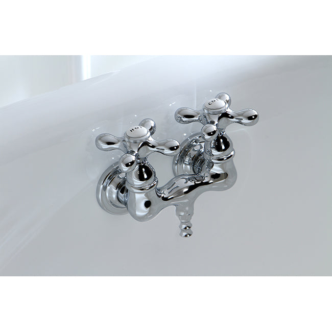 Elements of Design DT0321AX 3-3/8-Inch Wall Mount Tub Faucet, Polished Chrome