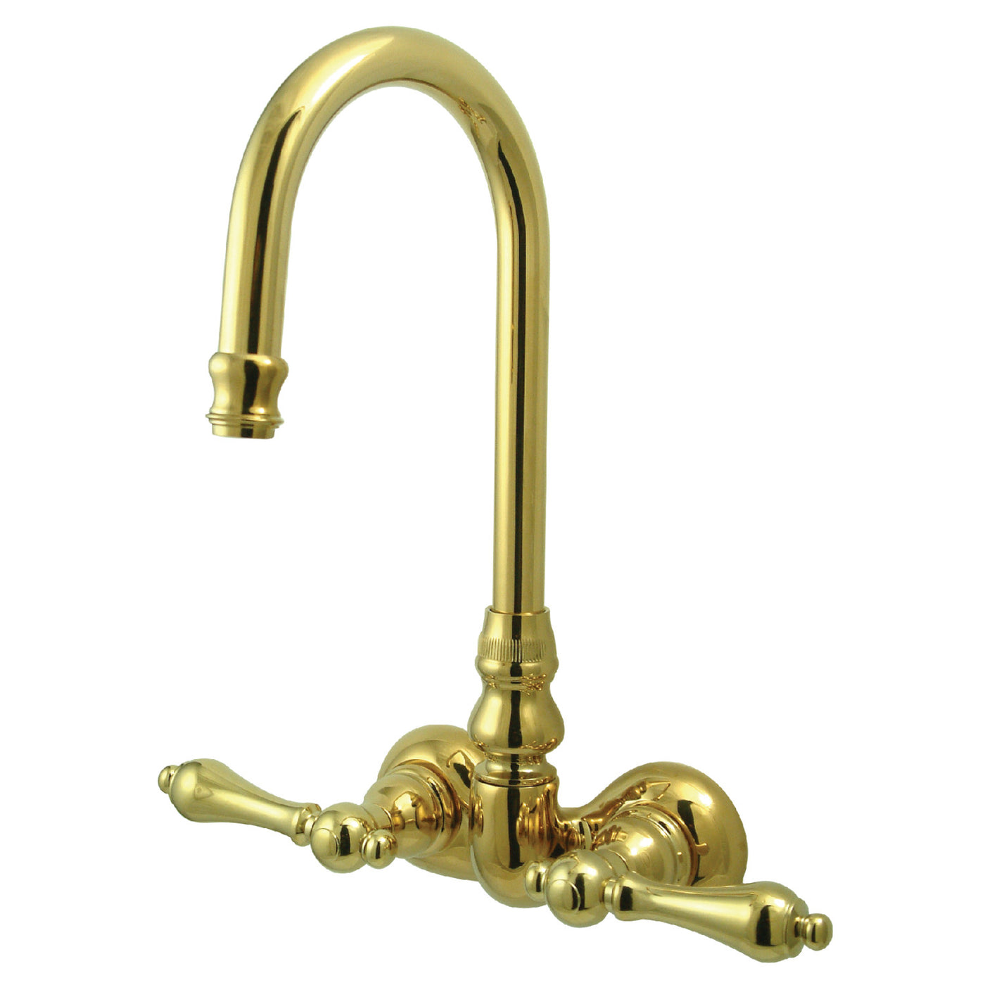 Elements of Design DT0712AL 3-3/8-Inch Wall Mount Tub Faucet, Polished Brass