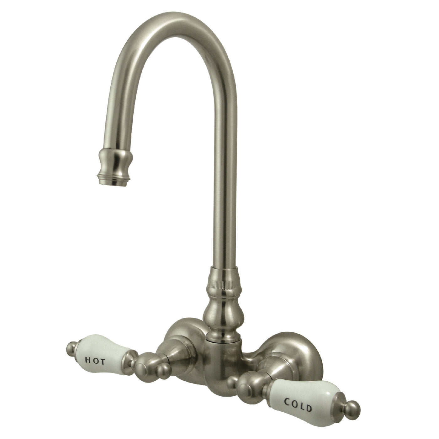 Elements of Design DT0718CL 3-3/8-Inch Wall Mount Tub Faucet, Brushed Nickel