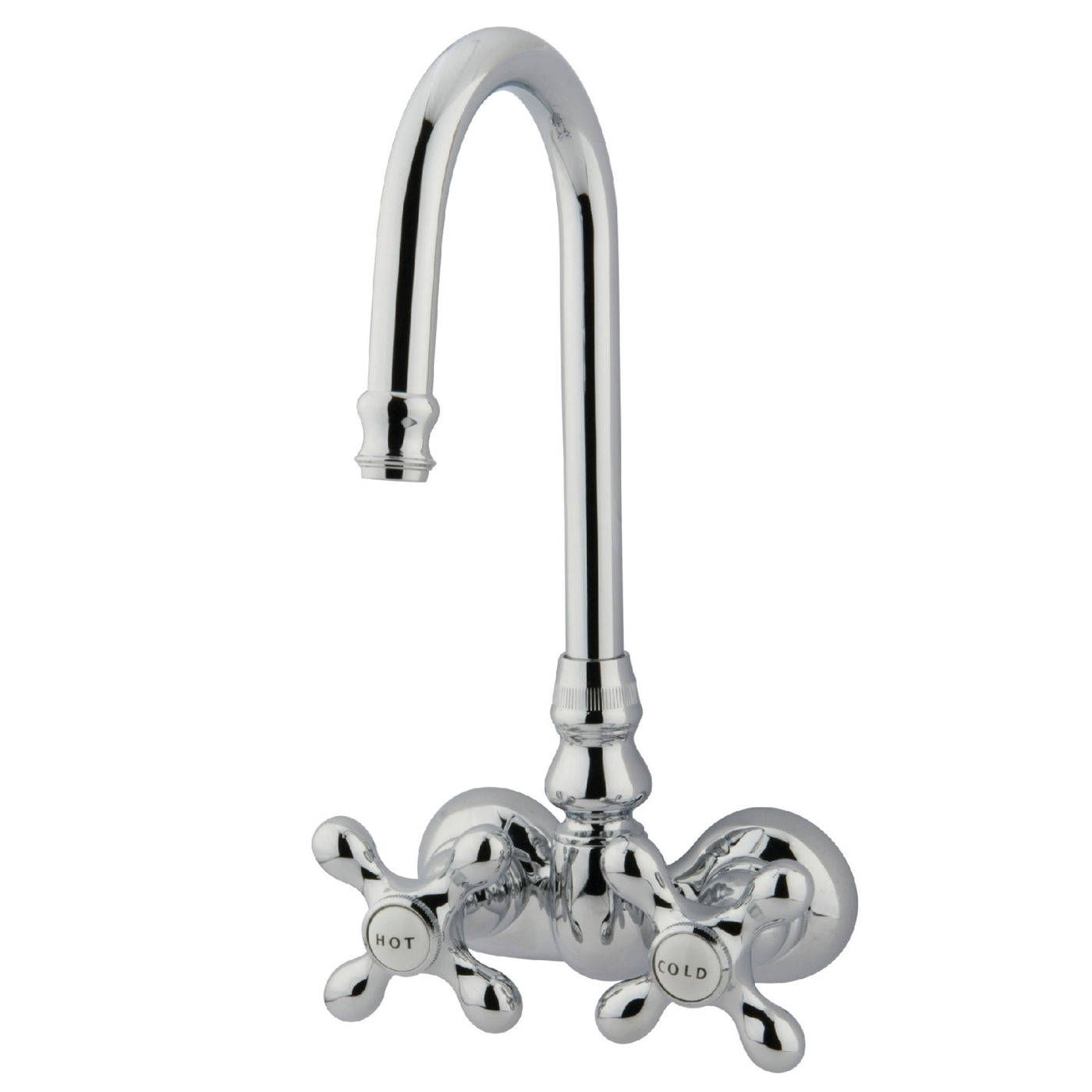 Elements of Design DT0721AX 3-3/8-Inch Wall Mount Tub Faucet, Polished Chrome