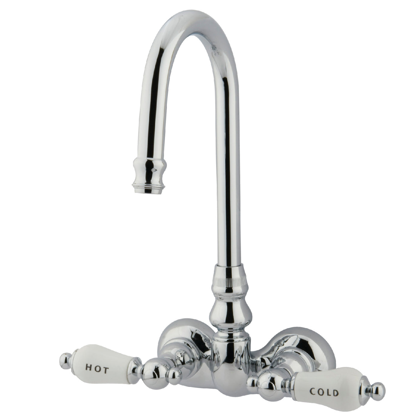 Elements of Design DT0721CL 3-3/8-Inch Wall Mount Tub Faucet, Polished Chrome