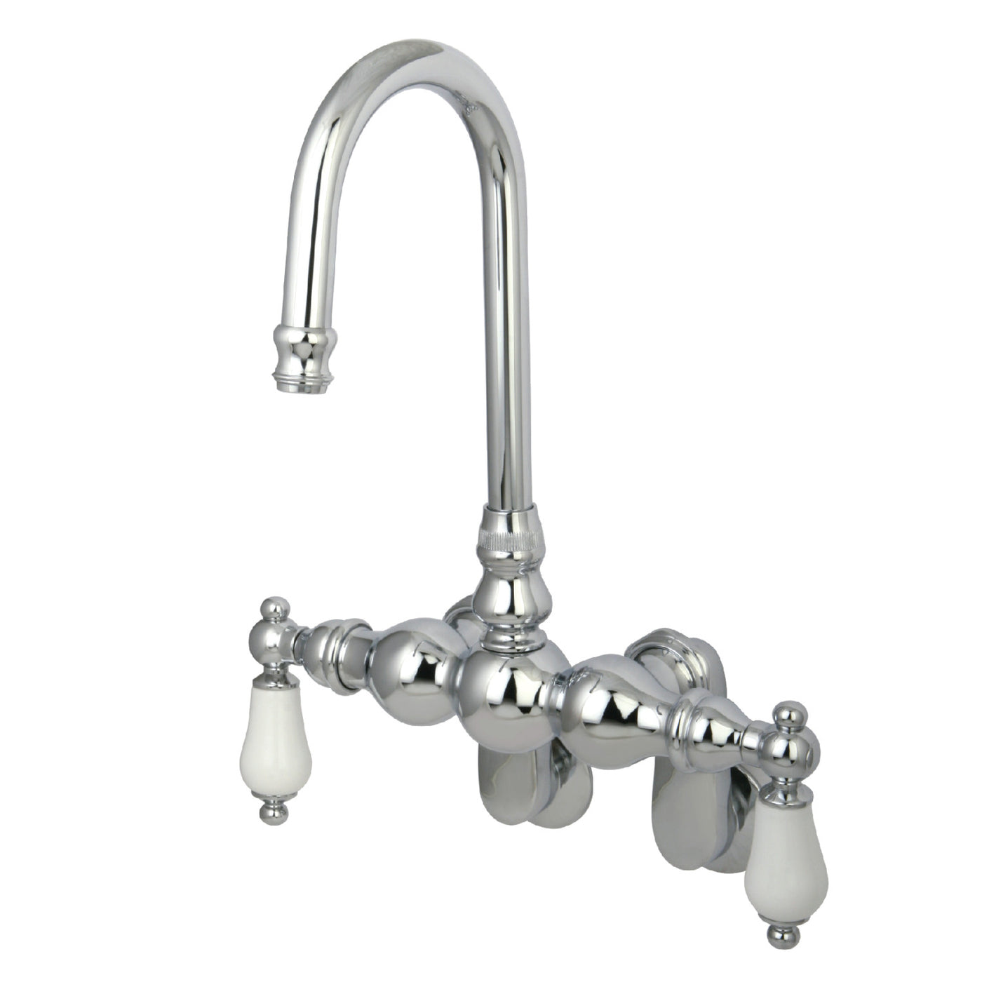 Elements of Design DT0821PL Adjustable Center Wall Mount Tub Faucet, Polished Chrome