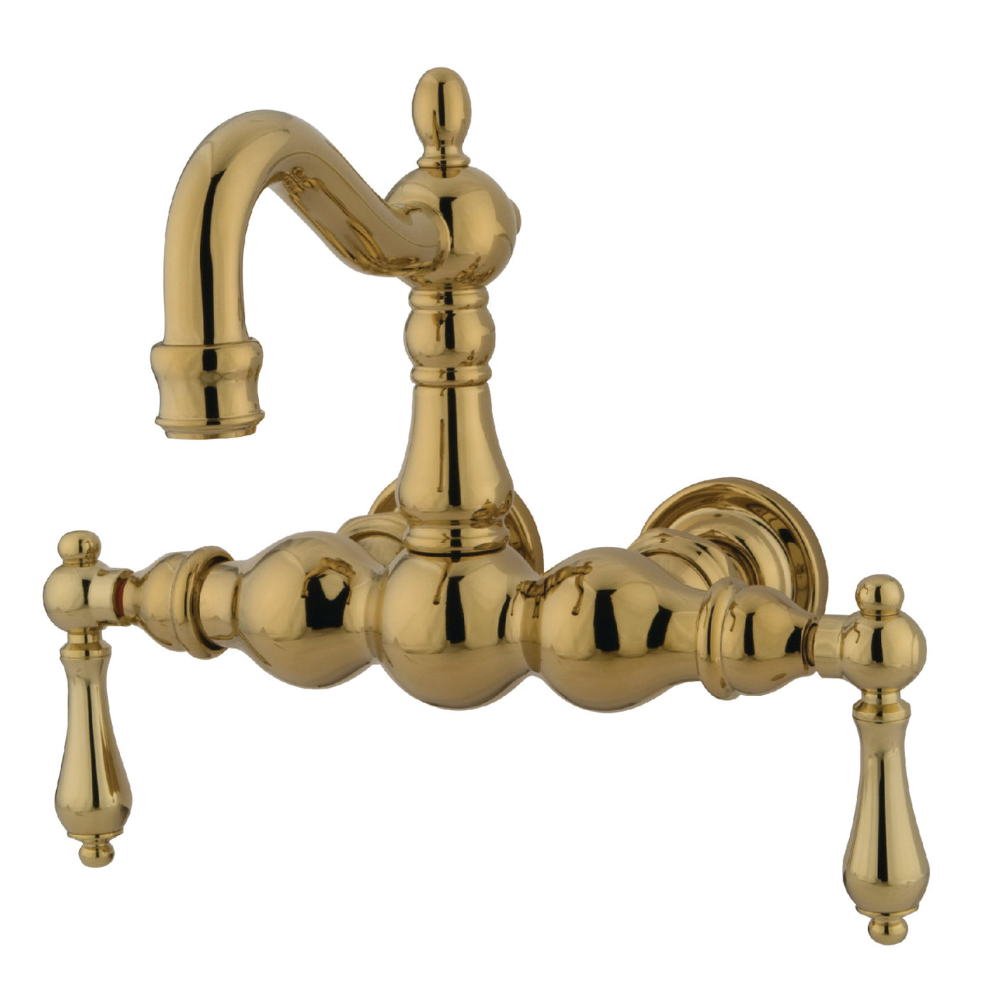 Elements of Design DT10012AL 3-3/8-Inch Wall Mount Tub Faucet, Polished Brass