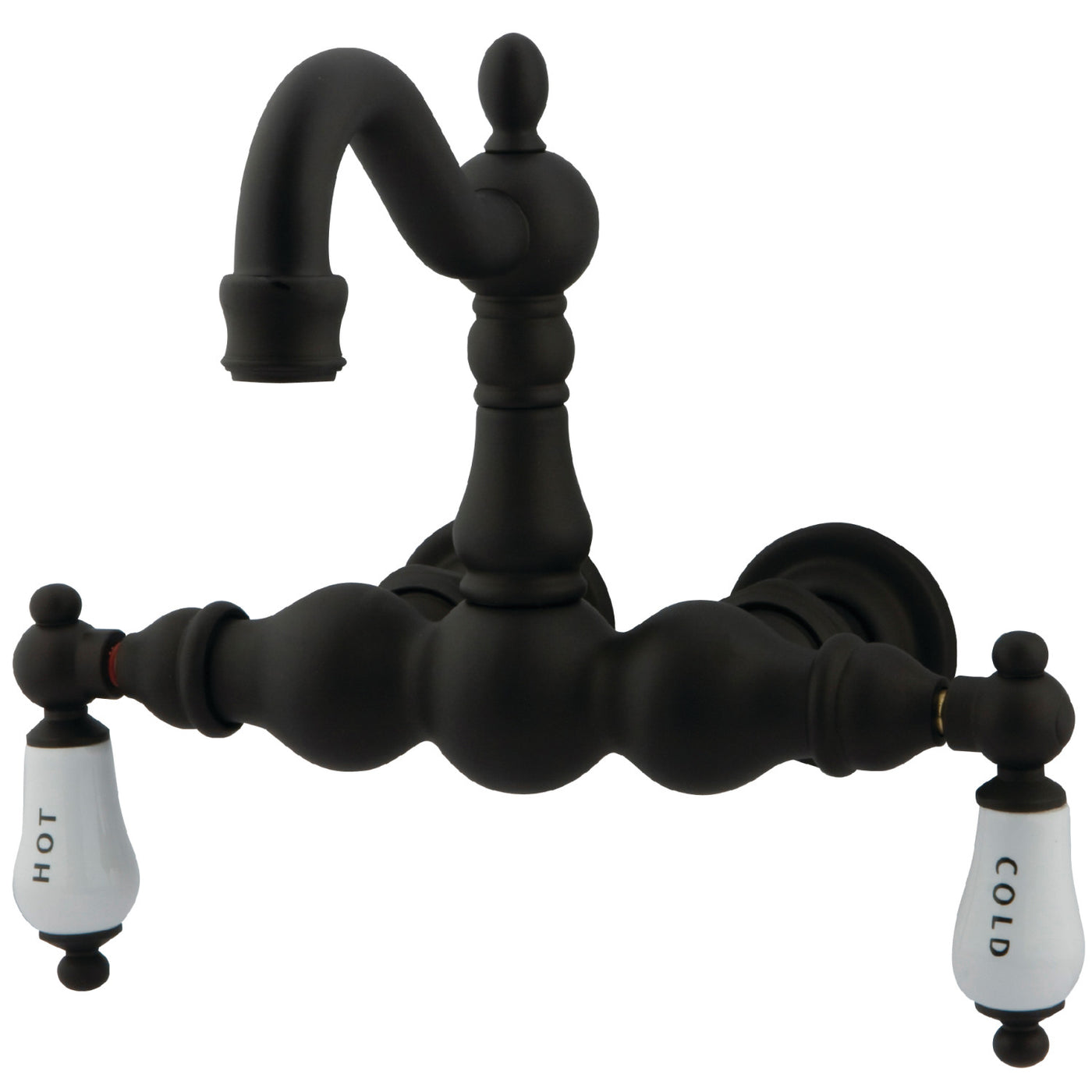 Elements of Design DT10015CL 3-3/8-Inch Wall Mount Tub Faucet, Oil Rubbed Bronze