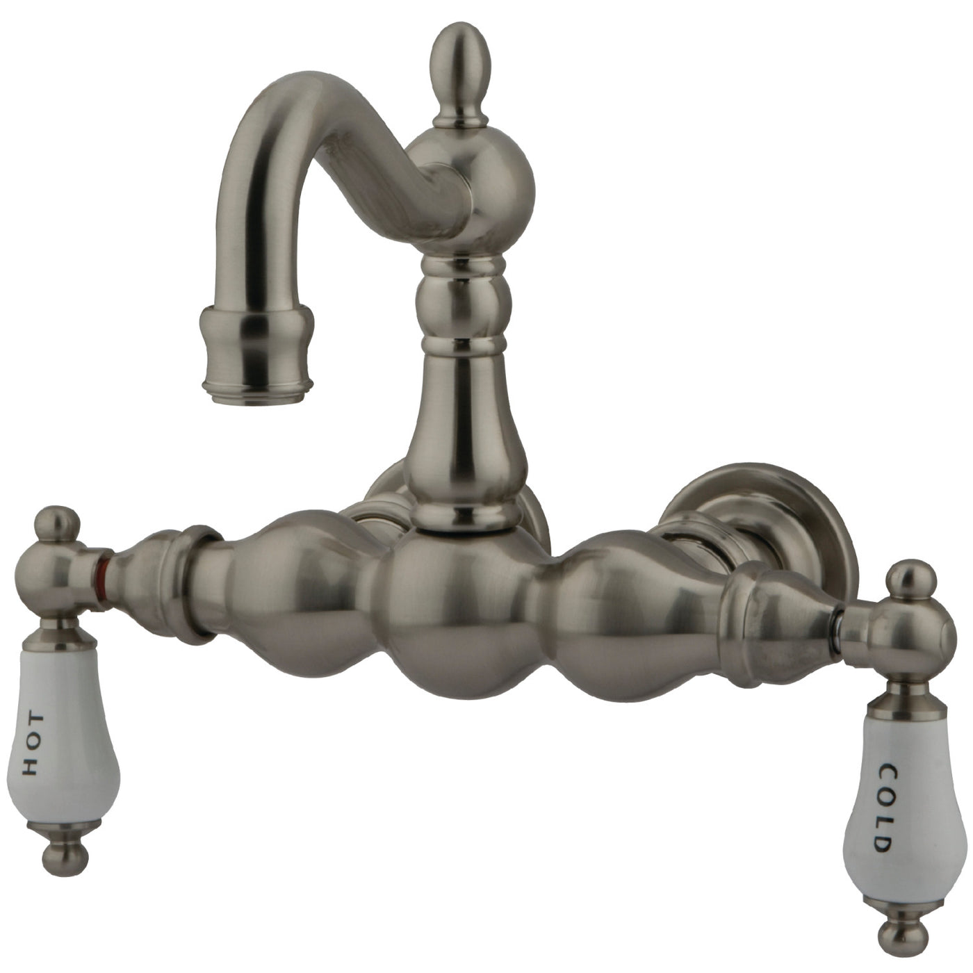 Elements of Design DT10018CL 3-3/8-Inch Wall Mount Tub Faucet, Brushed Nickel